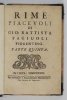 Rime Piacevoli di Gio: Battista Fagiuoli Fiorentino. Parte 1-6. 1734 [W t. 6 Sonet XV poświęcony Odsieczy Wiedeńskiej; Sonet XX poświęcony Janowi III Sobieskiemu]